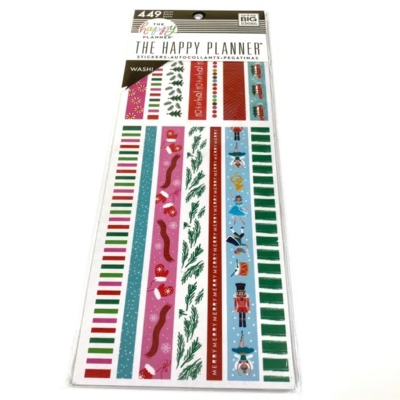 3/$30 The Happy Planner U.S.A. Holidays/Seasonal Washi Sticker Book- 449 Pieces - Picture 1 of 3